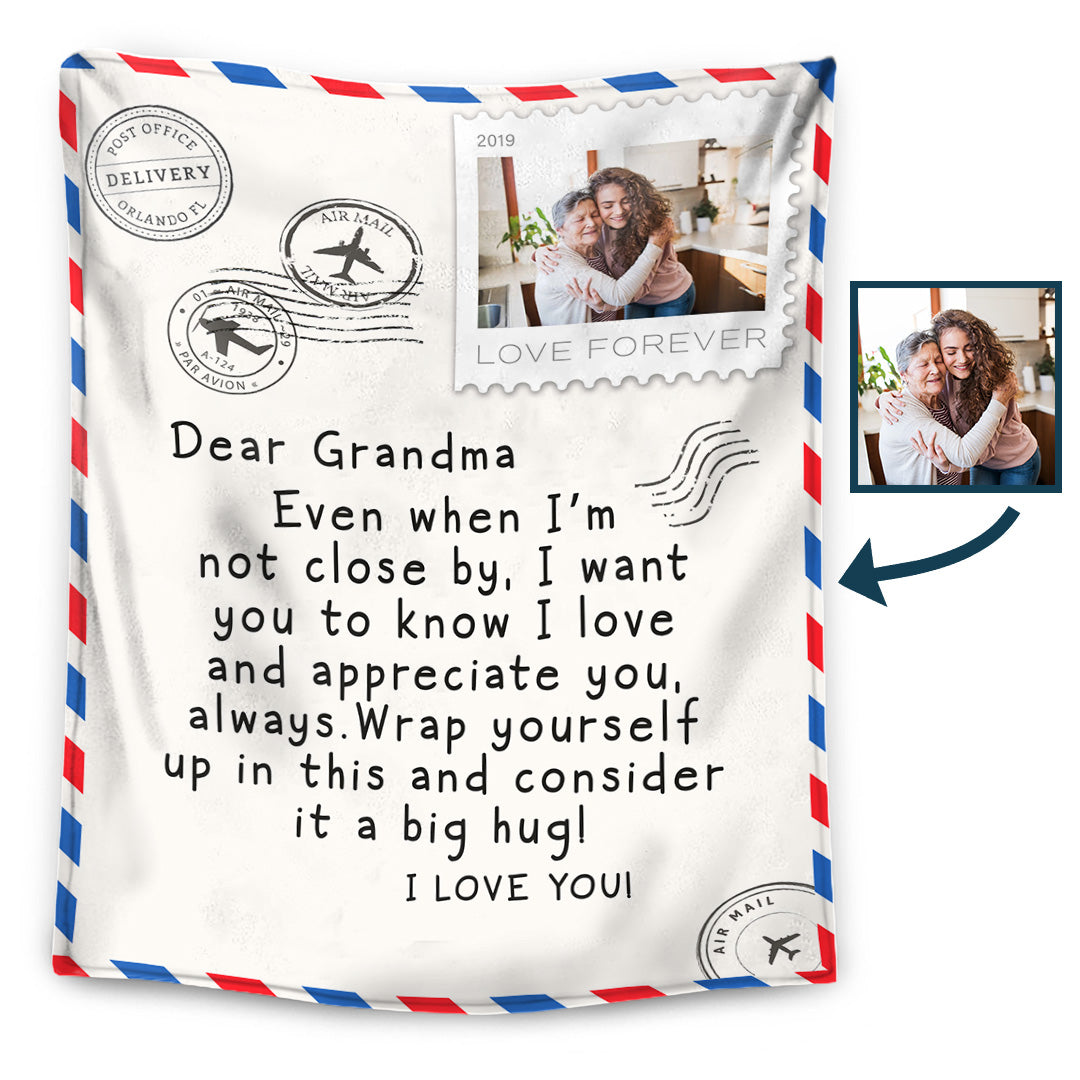 To my Mother/Grandma – I Love You Love Letter – Personalized Blanket – Ver 1™