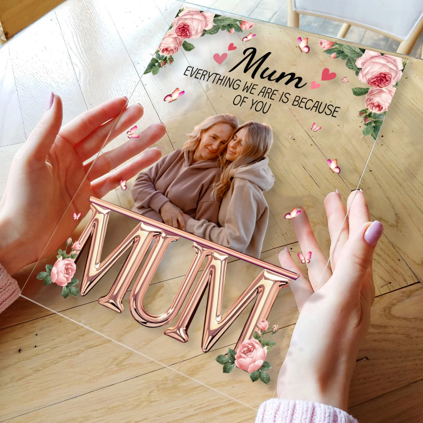 Mother And Children Best Friends Forever - Personalized Acrylic Photo Plaque - Mother's Day