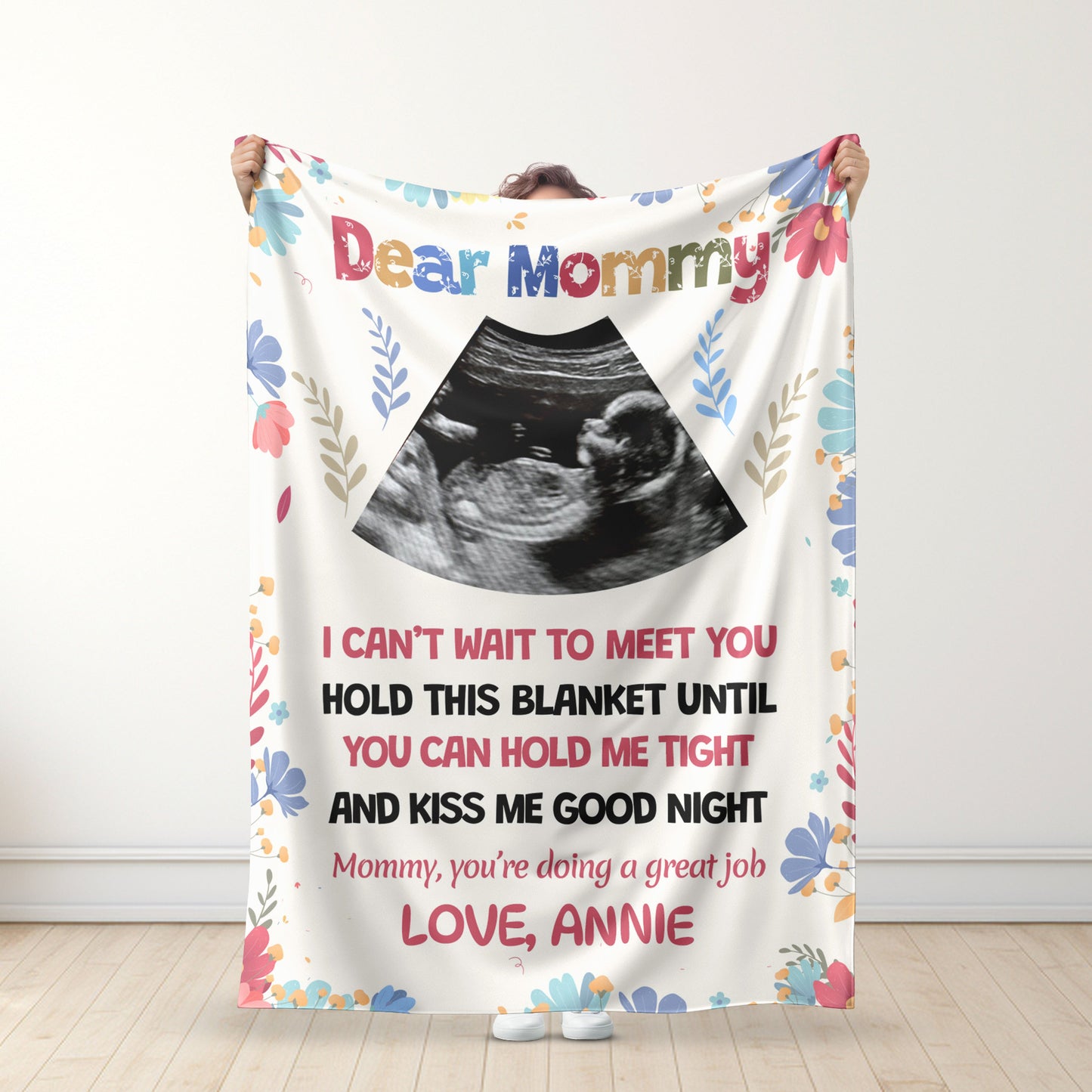 Dear Mommy - Personalized Photo Blanket for Mother - Mother's Day