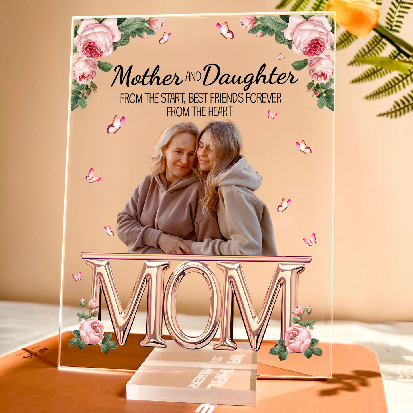 Mother And Children Best Friends Forever - Personalized Acrylic Photo Plaque - Mother's Day