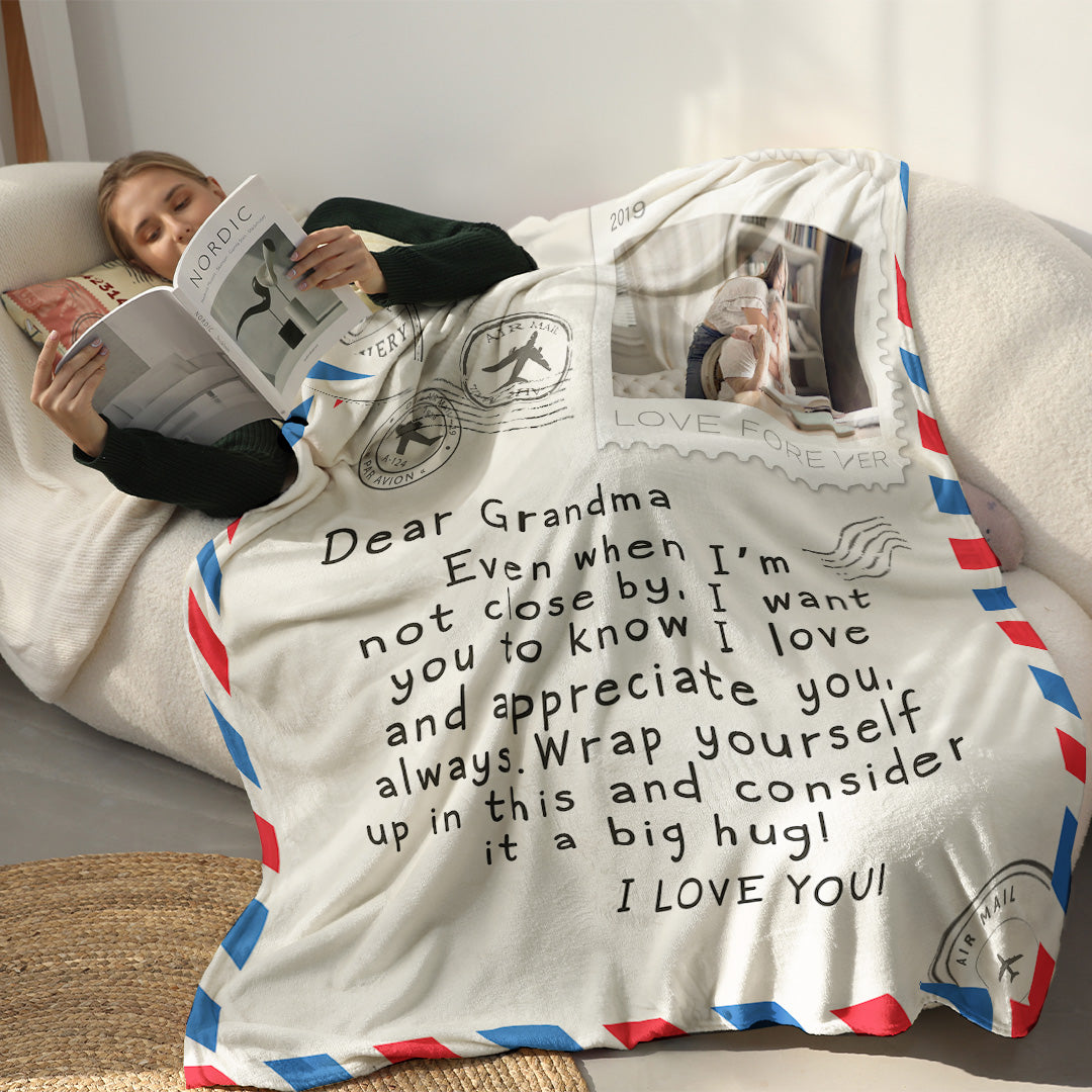 To my Mother/Grandma – I Love You Love Letter – Personalized Blanket – Ver 1™