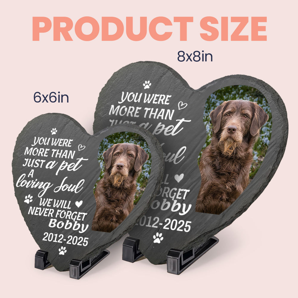 Personalized Heart-Shaped Pet Memorial Garden Stone