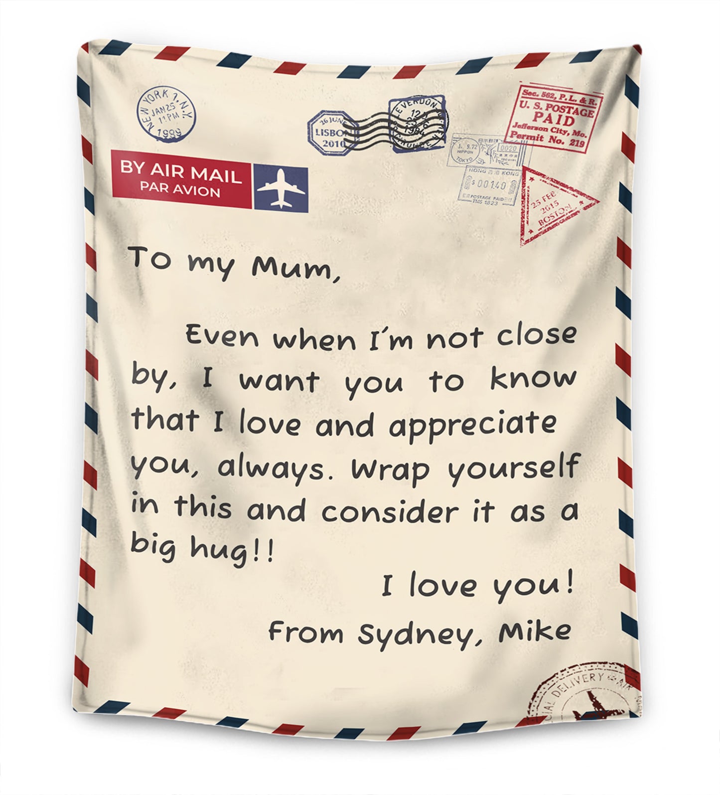 To my Mum/Dad  - Personalized Premium Blanket™