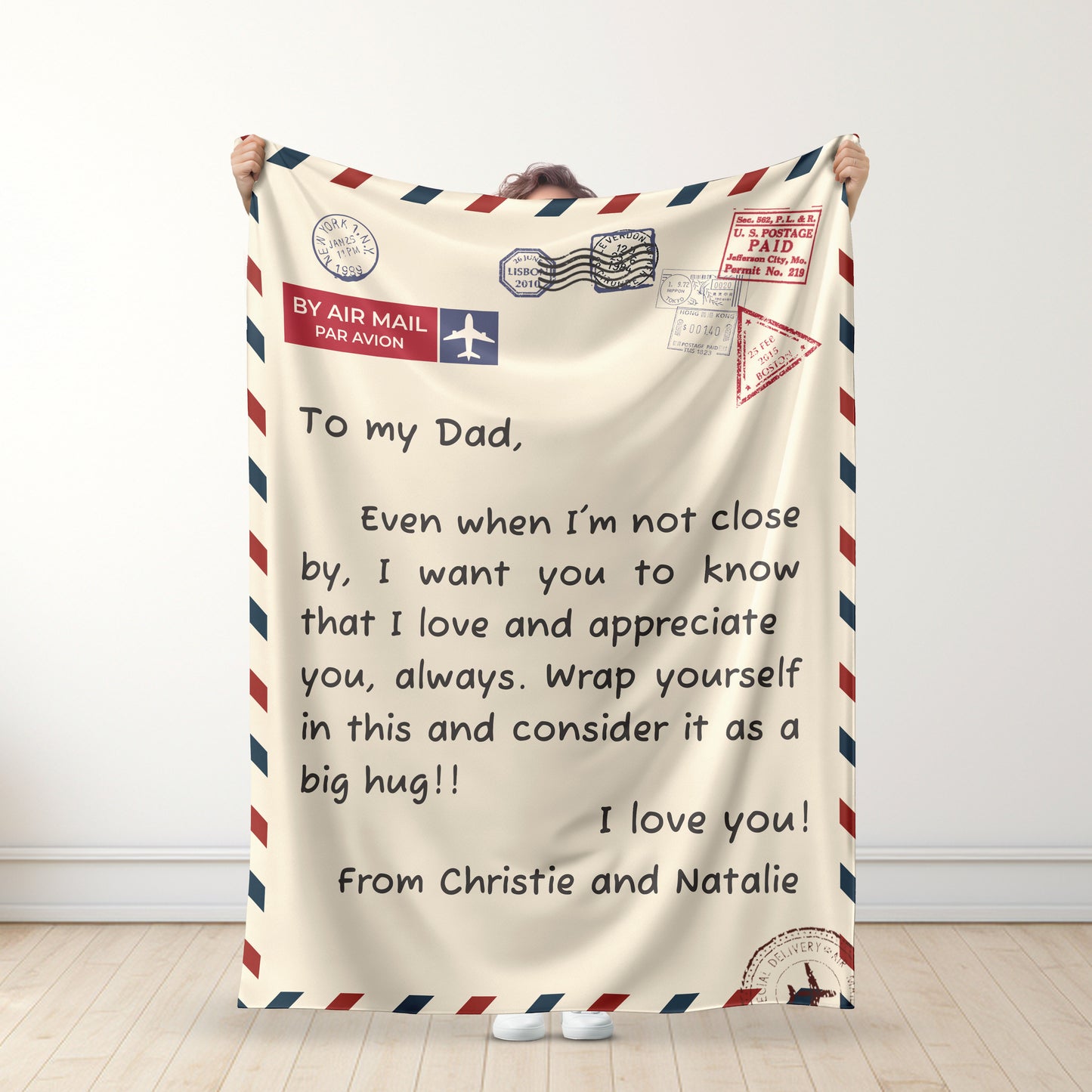To my Mum/Dad  - Personalized Premium Blanket™