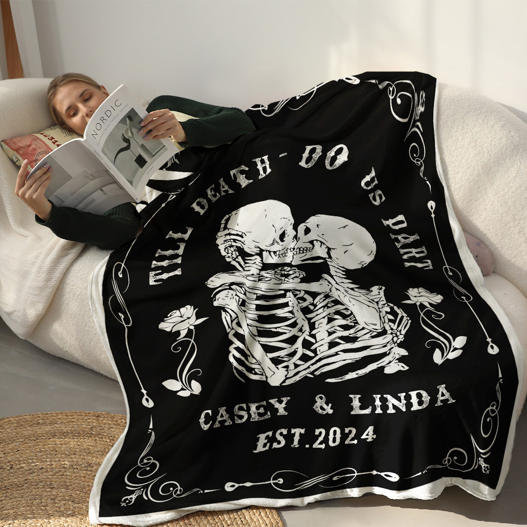 Till Death Do Us Part - Personalized Premium Blanket - Ver5™