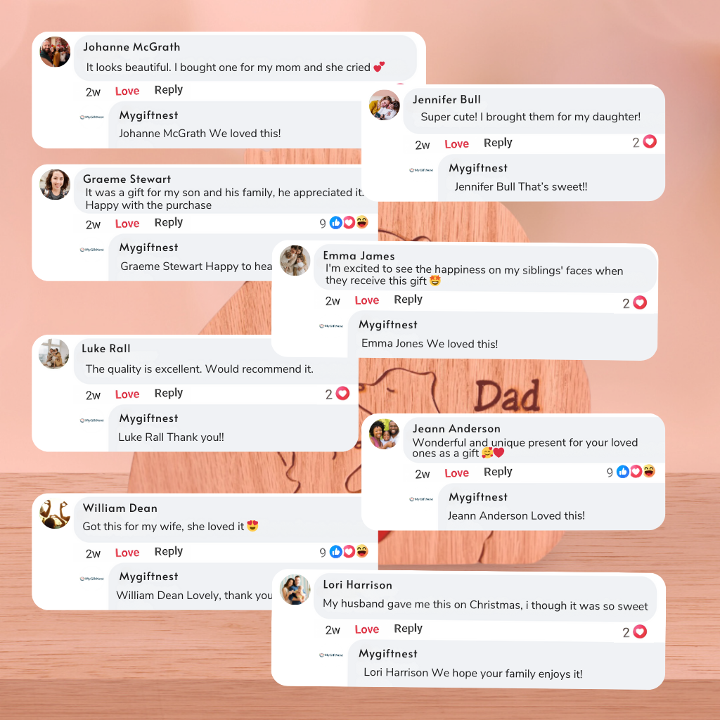 Personalized Wooden Bears Family Puzzle