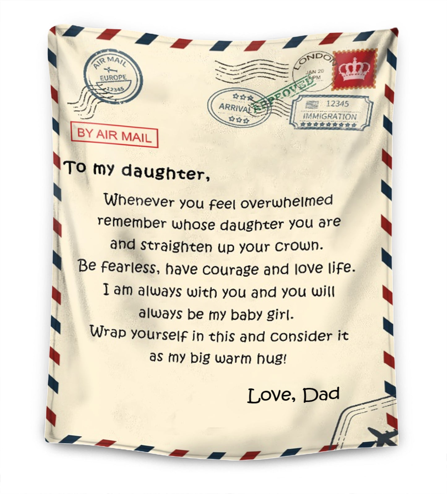 Father - For my daughter/ For my son Premium Blanket™