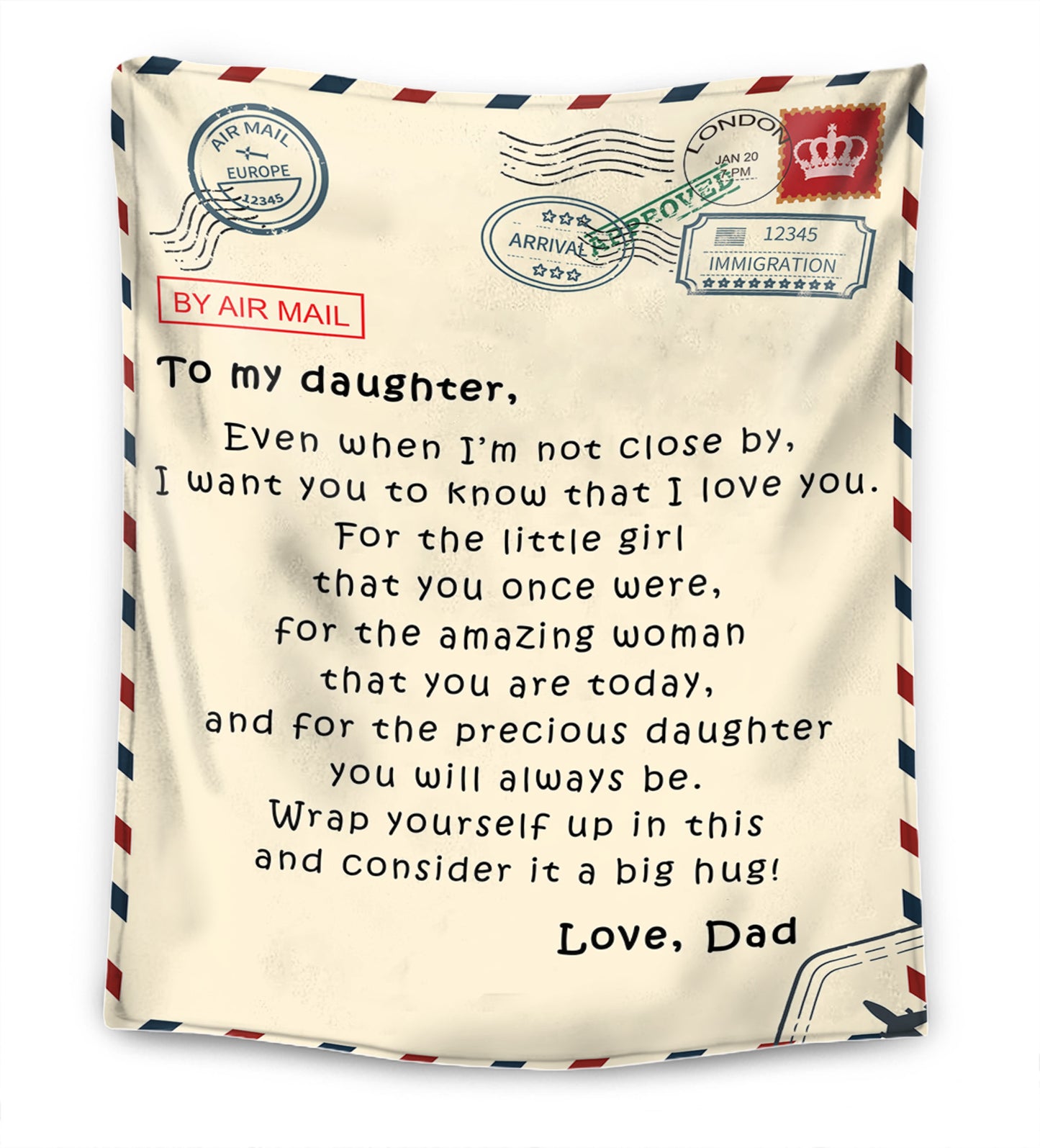 Father - For my Daughter / For my Son - Premium Blanket™ Ver. 2