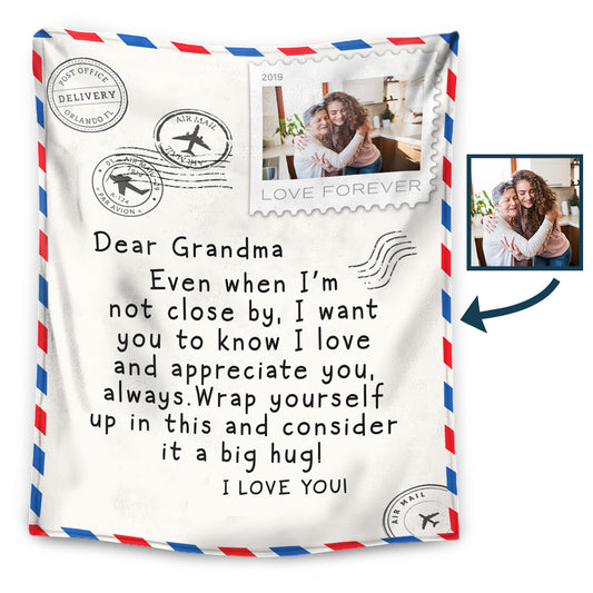 To my Mother/Grandma – I Love You Love Letter – Personalized Blanket – Ver 1™