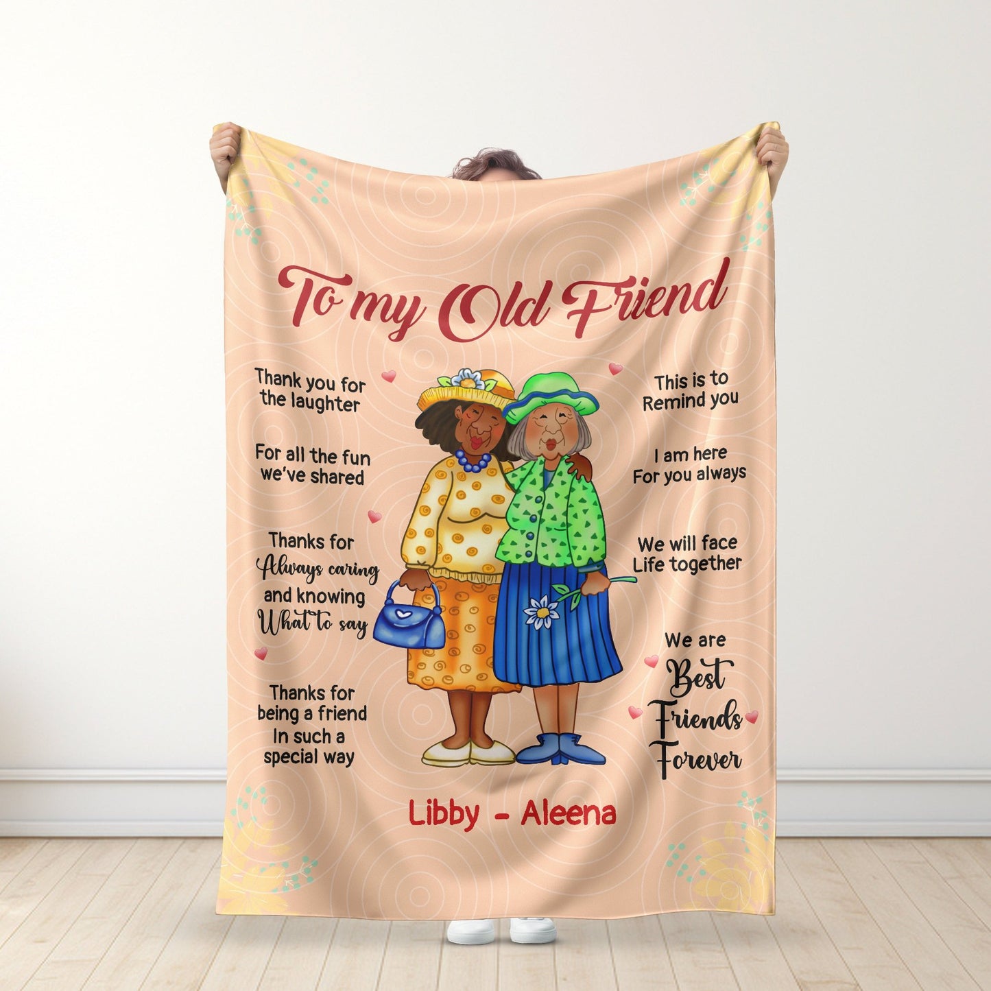 To my old friend – Personalized Premium Blanket™