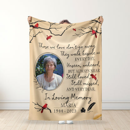 Forever in Our Hearts – Personalized Grandma Memorial Photo Blanket