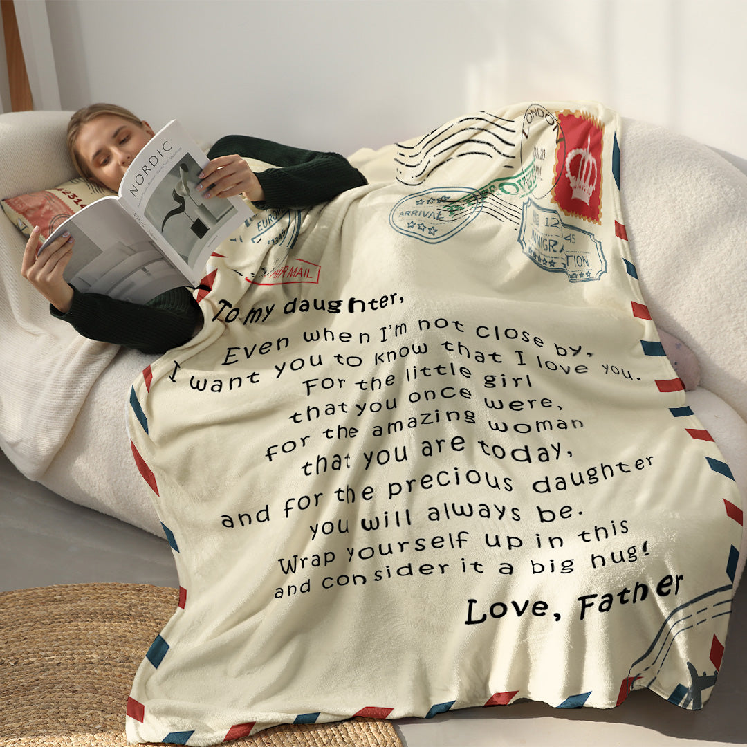 Father - For my Daughter / For my Son - Premium Blanket™ Ver. 2