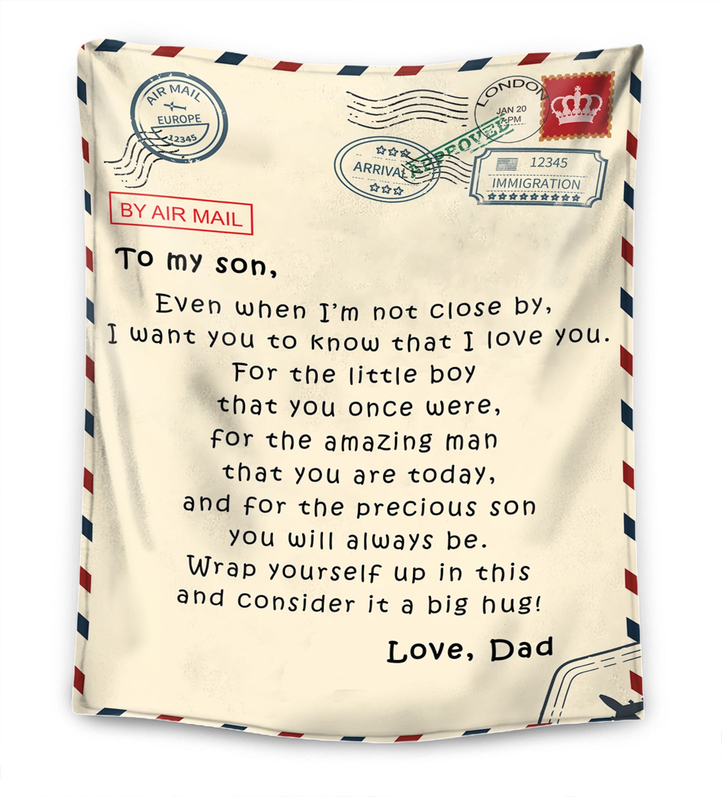 Father - For my Daughter / For my Son - Premium Blanket™ Ver. 2