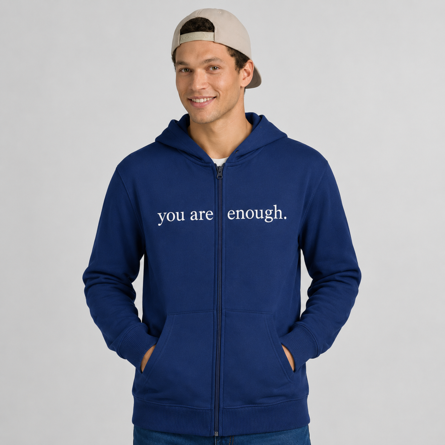 You Are Enough Zip Up Hoodie