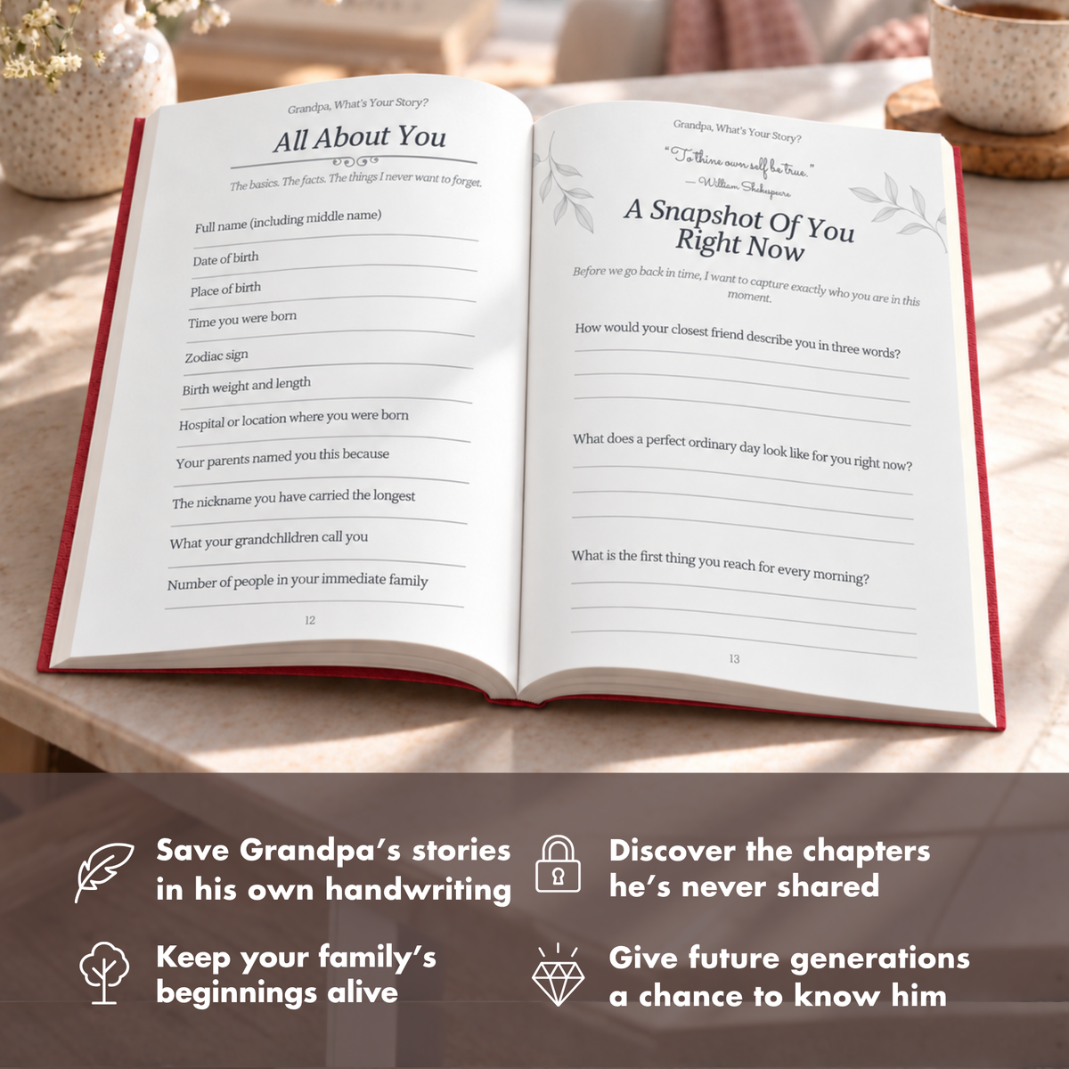 Grandpa, What’s Your Story? By MyGiftNest
