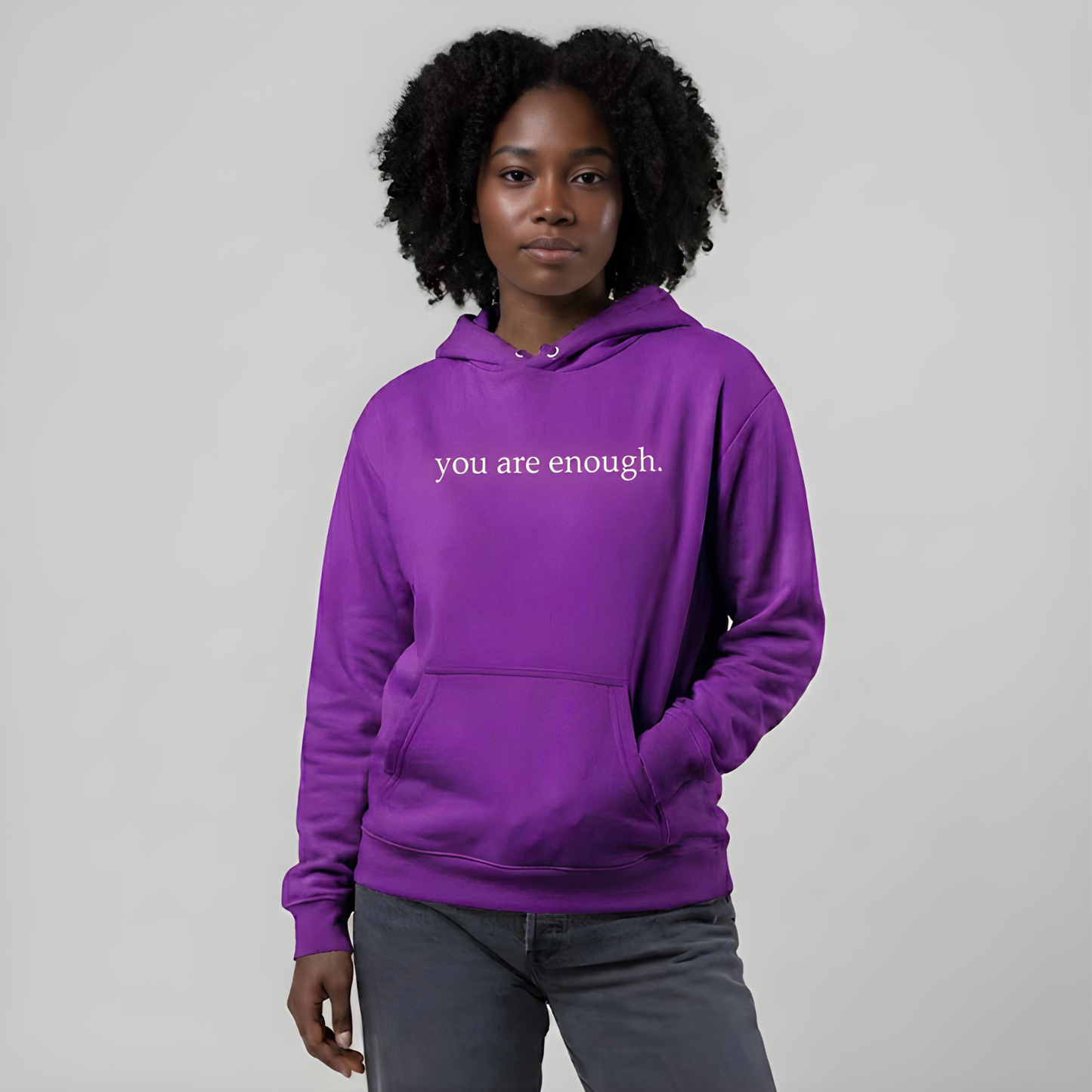 Sudadera con Capucha Eres Suficiente