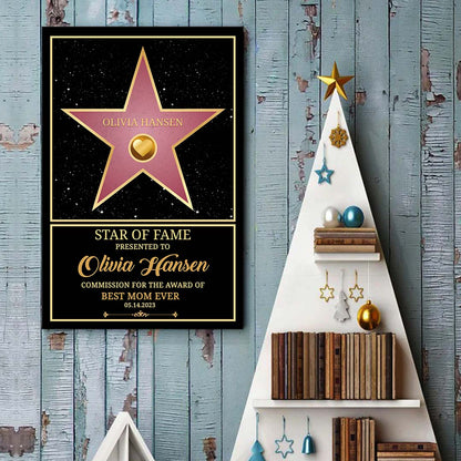 Personalized Star of Fame Award Wall Art™