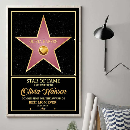 Personalized Star of Fame Award Wall Art™