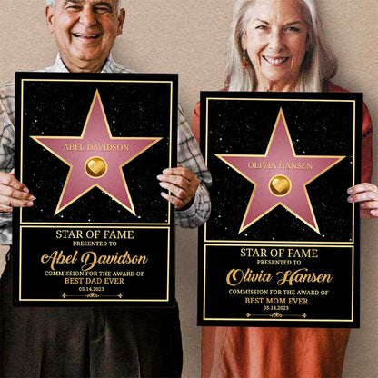 Personalized Star of Fame Award Wall Art™