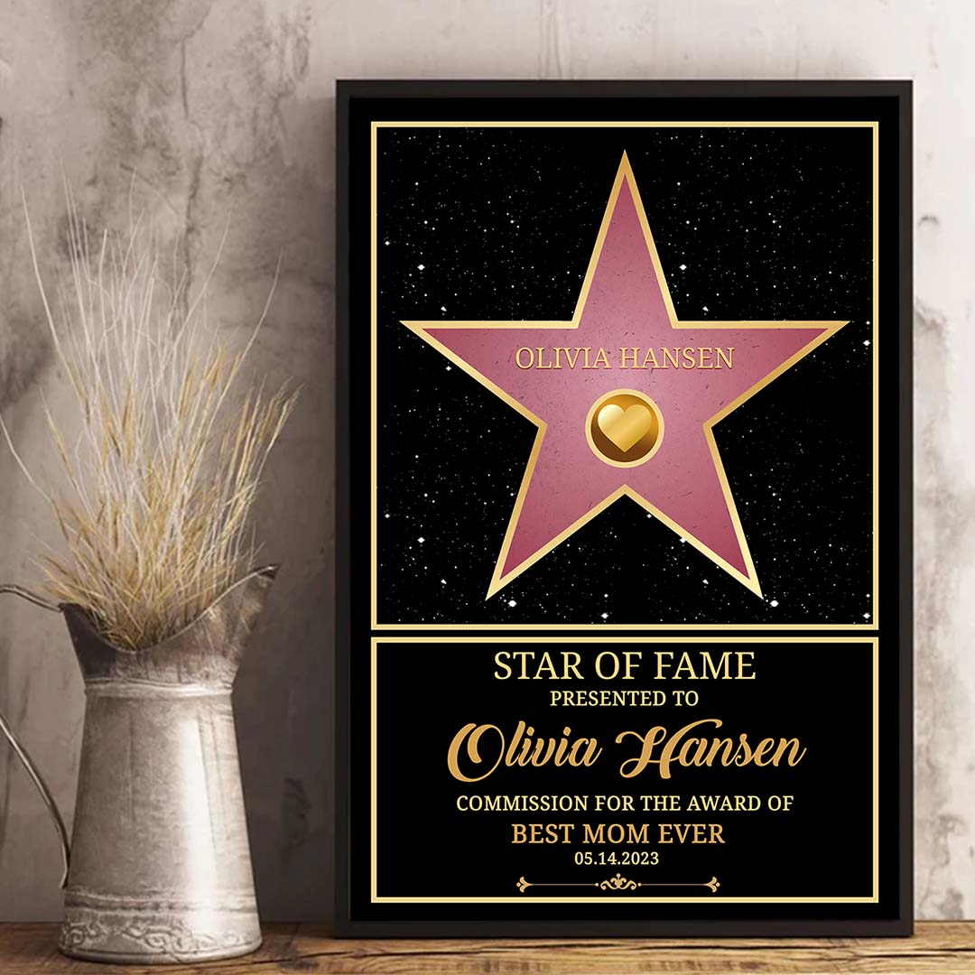 Personalized Star of Fame Award Wall Art™